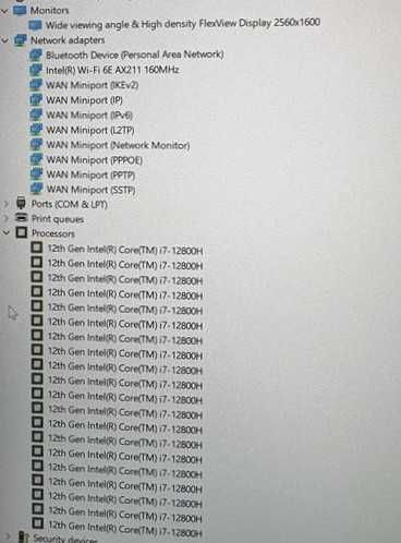 Lenovo ThinkPad P1 G5 16”2,5K 500n 165Hz i7 12800H 16/512, Гаранция 1м