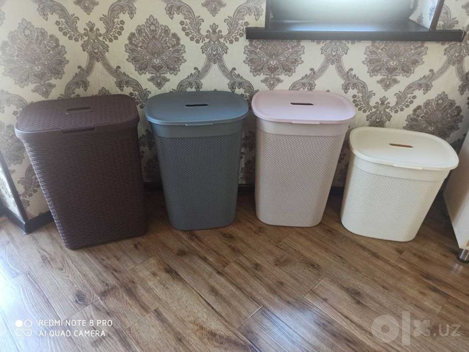 Корзина для белья с крышкой