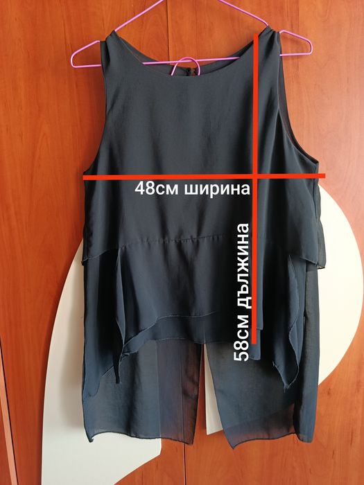 Дамски топ / потник шифон