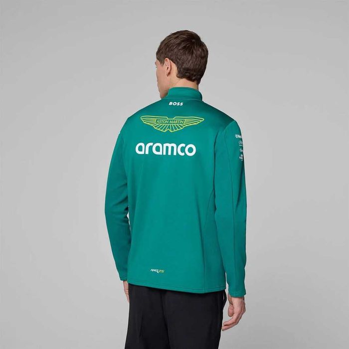 Aston Martin x Hugo Boss F1 Team - Оригинална мъжка блуза с цип