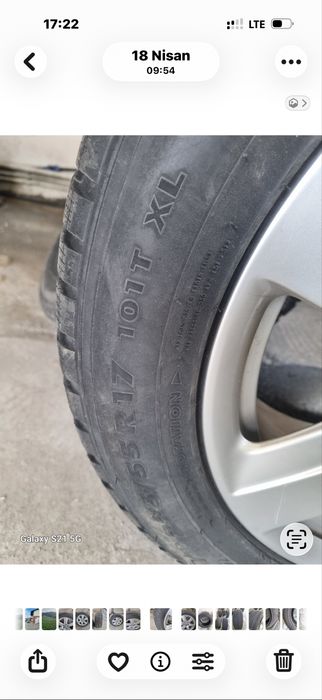 Vand jante originale audiR17 si cuciucuri R18 m+s