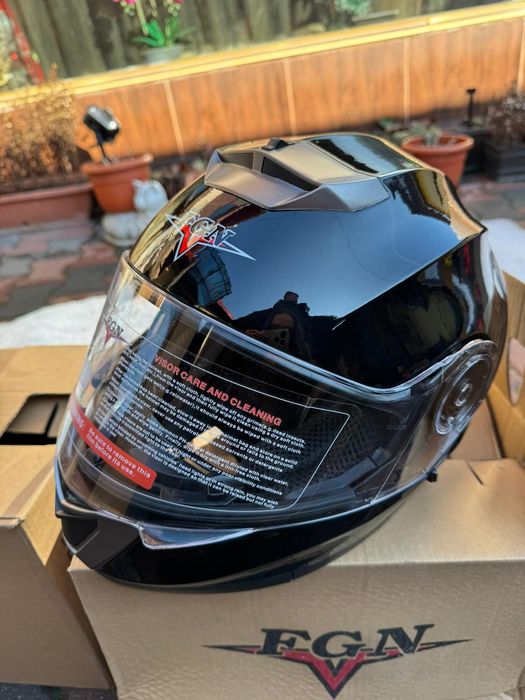 Casca moto flip-up cu ochelari S M L XL XXL