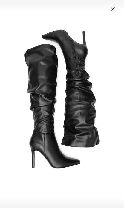 Cizme lungi din piele