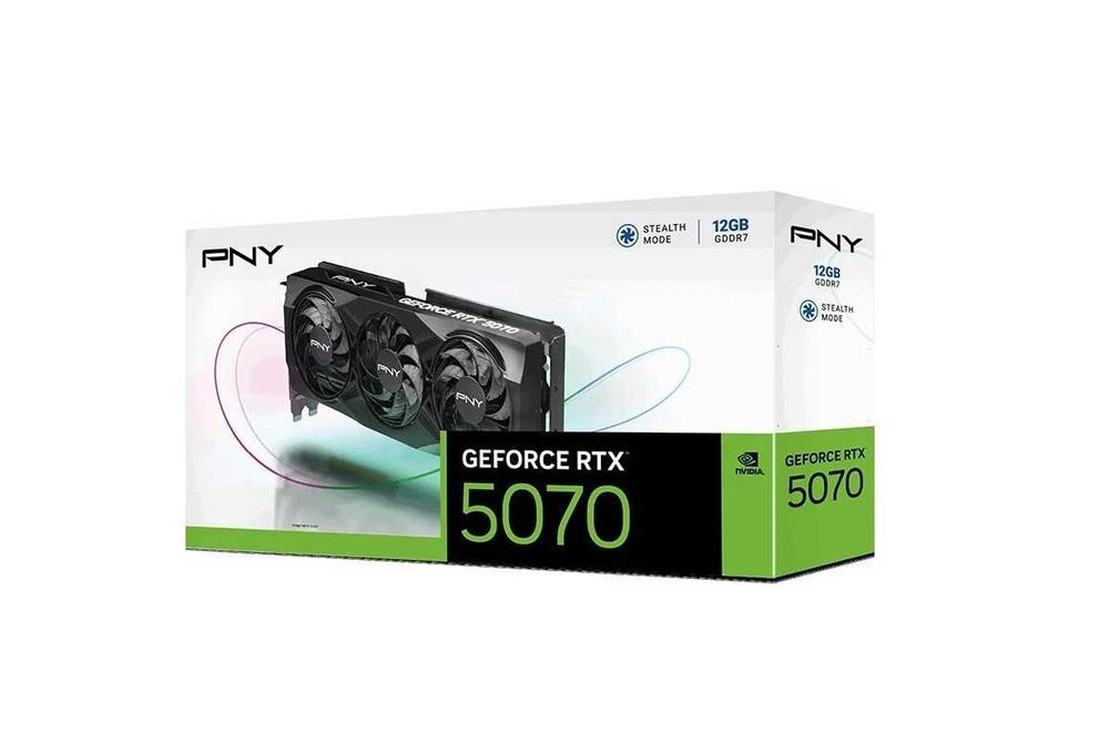 - Видеокарта PNY RTX 5070 XLR8 RGB 12GB (VCG507012TFXPB1)