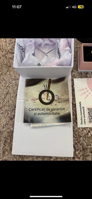 Pandantiv Pandora placat cu aur roz 14k