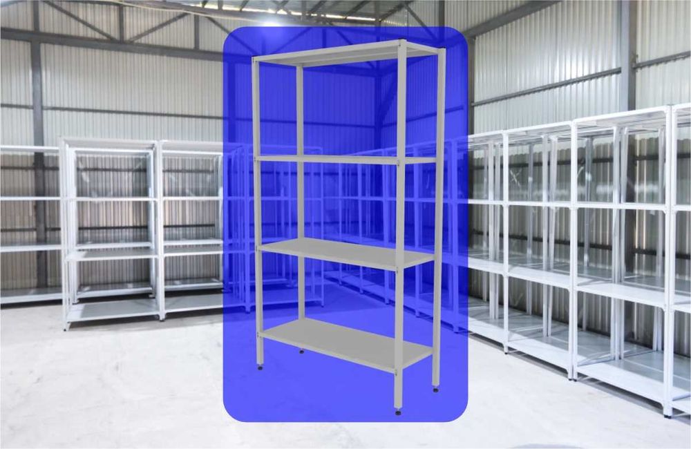 Полочные металлически стеллажи по индивидуальным размерам shsp