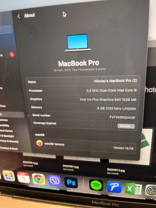 Apple MacBook Pro 13'' 2018 , 8GB, 128GB