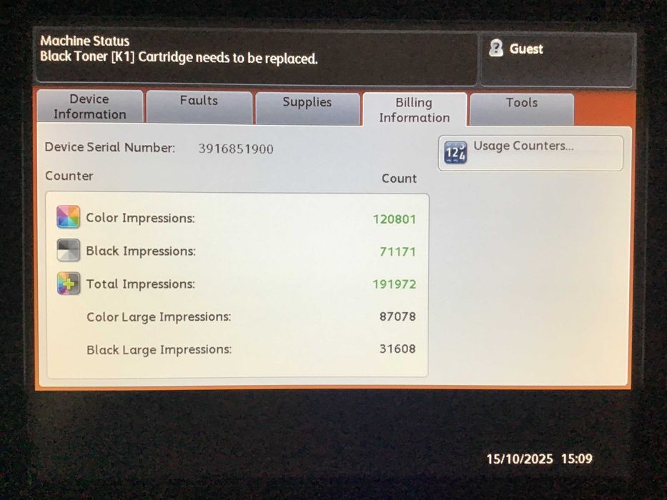 Xerox C60 cu FIERY intern EX-i C6070, contor foarte mic!!!