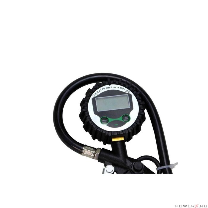 Pistol digital pentru umflat roti, manometru, reglare precisa a