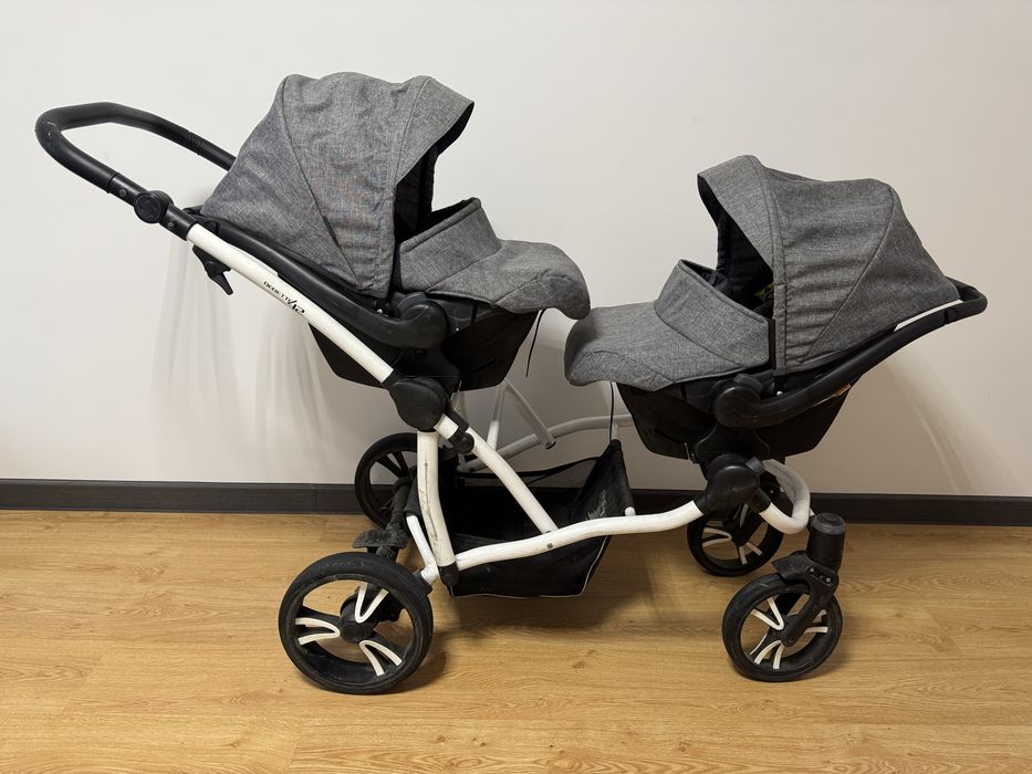 Caruț gemeni sau copilași de vârste apropiate Bebetto 42 3în1