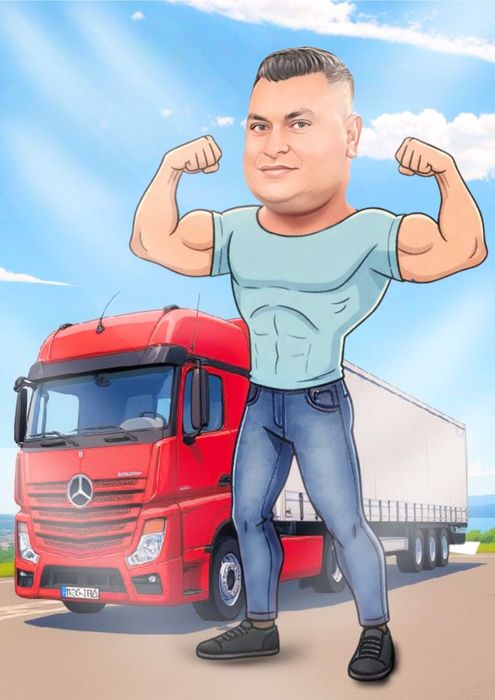 Дигитална Карикатура , Карикатури по снимка, Подарък