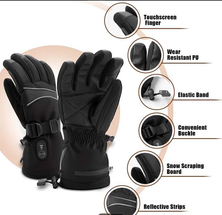 USB Heated Gloves powered by power bank / Ръкавици с подгрев