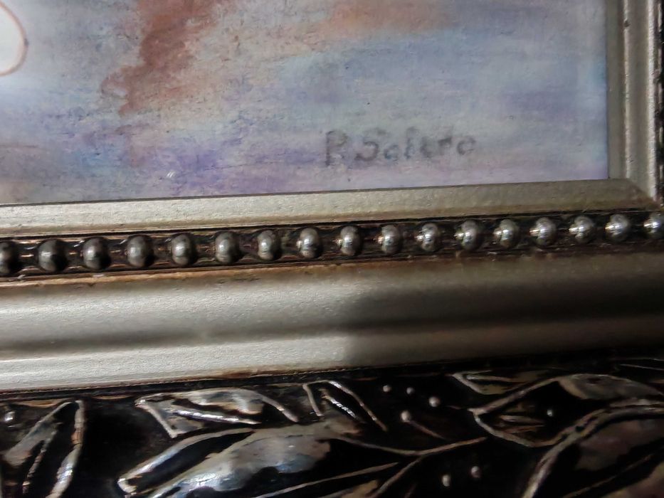 Tablou superb Pio Solero (1881 - 1975), Pastel și acuarela pe hârtie