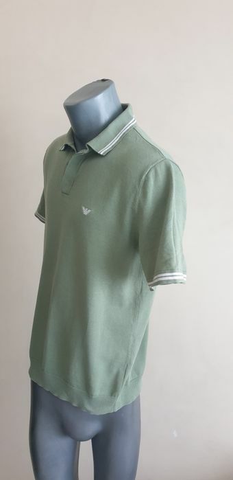 Emporio Armani Cotton Knit Mens Size 50 / L ОРИГИНАЛ! Мъжка Тениска!