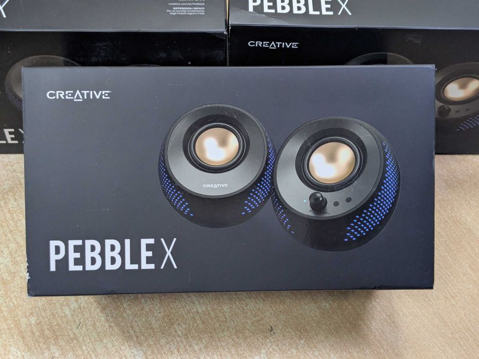 5 вида тонколони Creative PEBBLE PRO X PLUS Bluetooth Разопаковани Продукти с Гаранция
