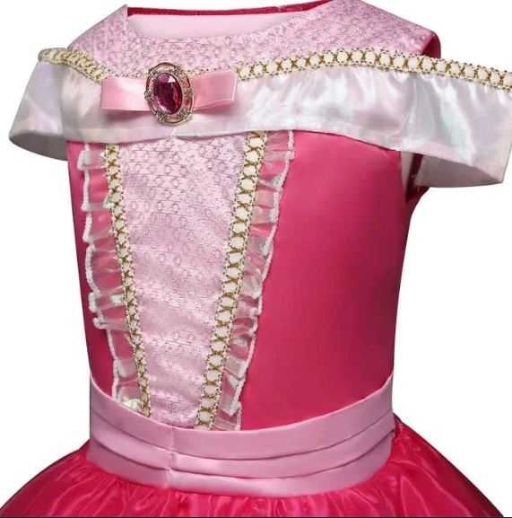 Rochie rochita printesa Aurora NOUA 3 4 5 6 7 ani