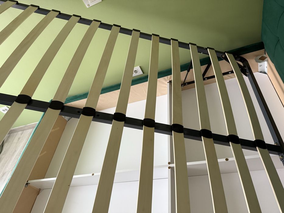 Pat matrimonial Ambianta pentru saltea 160x200, model Samba