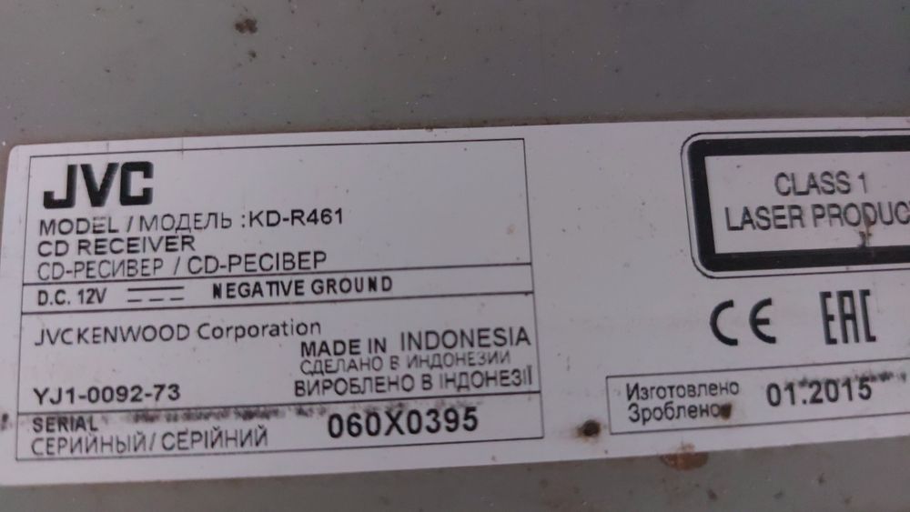 Radio Mp3 player cu Usb si auxiliar Jvc Kd-R461 in stare buna