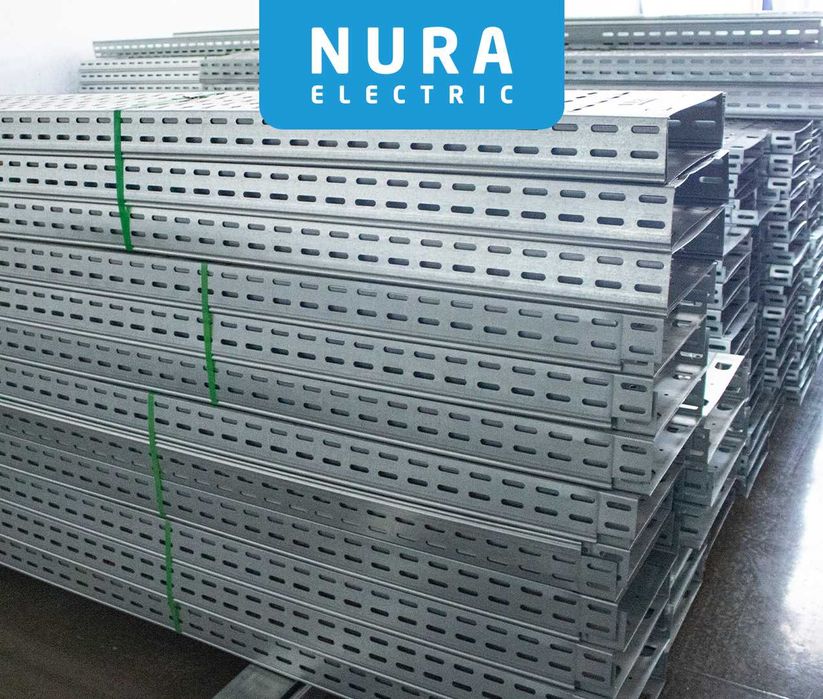 Лоток кабельный, Лоток перфорированный, Лоток неперфорированный