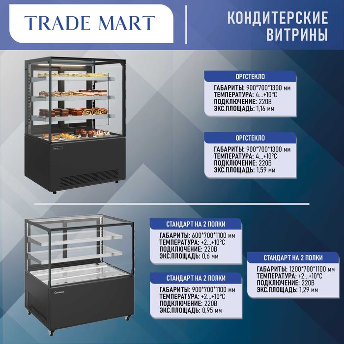 Кондитерские витры Carboma