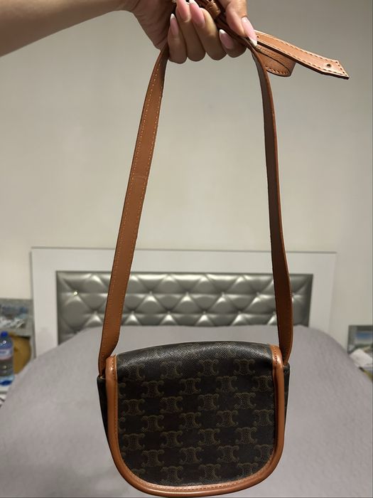 Дамска чанта Celine Mini Besace Triomphe Canvas