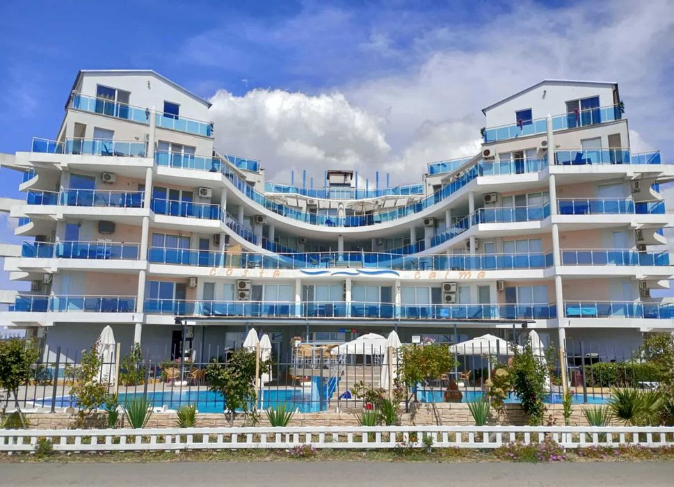 Модерен двустаен апартамент с морска гледка в к-с Коста Калма, Равда / Costa Calma