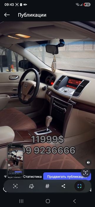 Nissan teana ideal xollatta