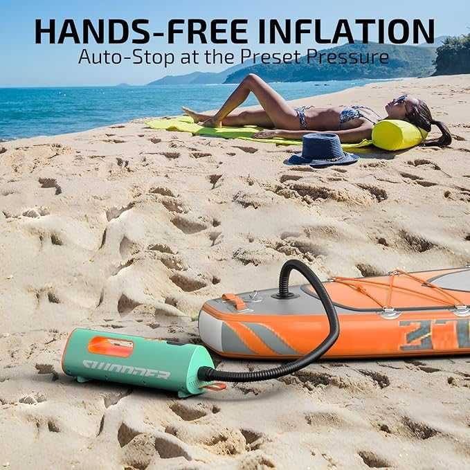 Pompă SUP Swonder Seafalcon cu baterie 3 în 1