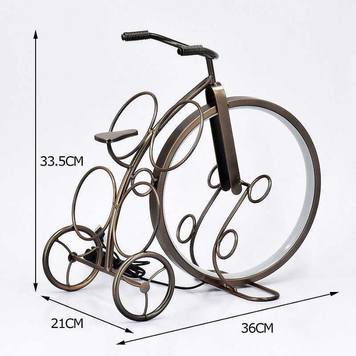 Нова Метална Лампа Велосипед - Колело Поставка за  Бутилки - 3 Вида