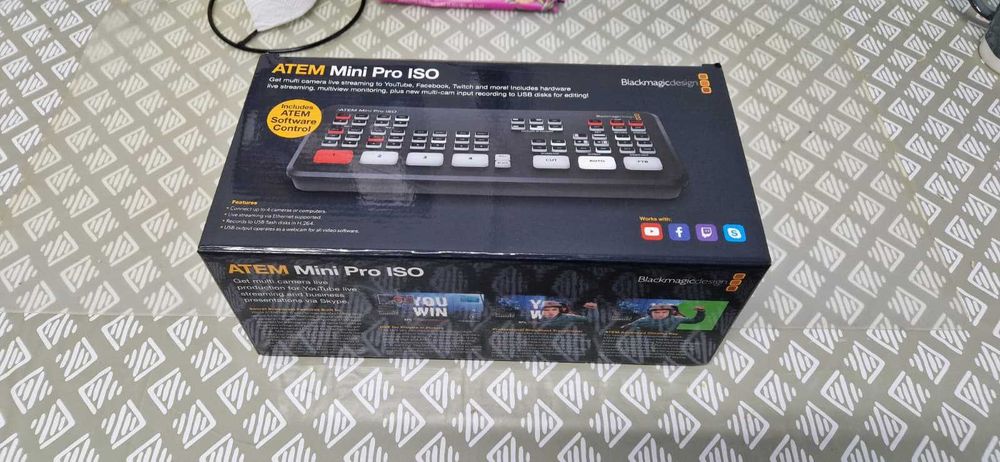 Blackmagic ATEM Mini Pro ISO Switcher Video HDMI