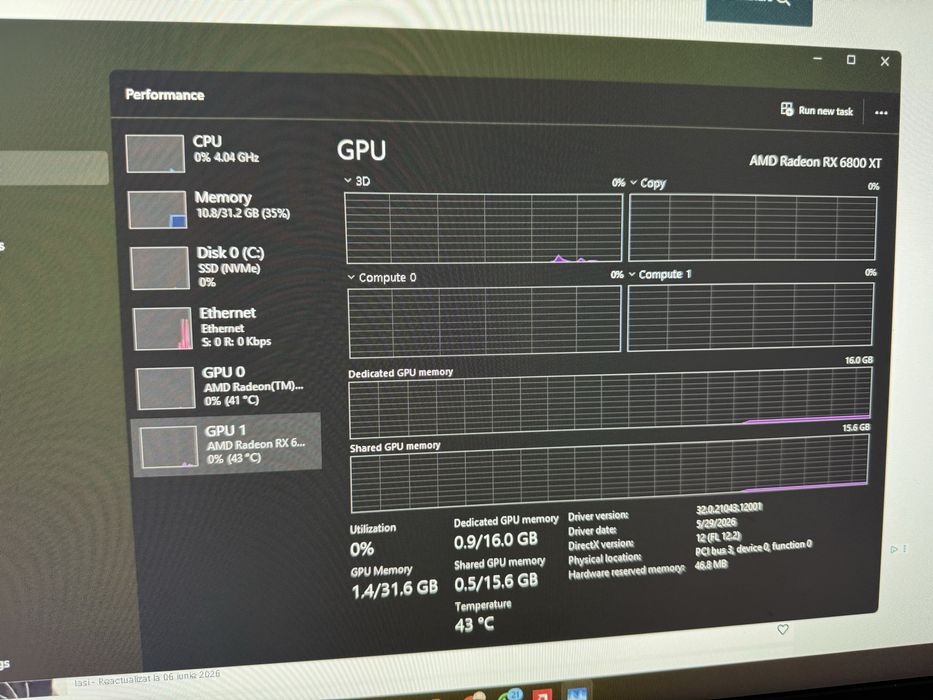 Placa video RX 6800 XT Taichi RGB 16 GB