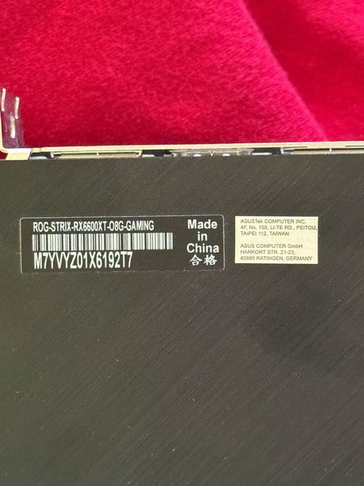 ASUS TUF Gaming AMD 6600 xt Radeon – Dual Fan