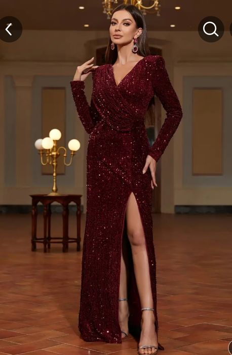 Вечернее платье в пайетку