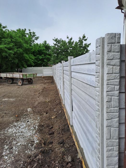 Gard beton foarte bine lucrat