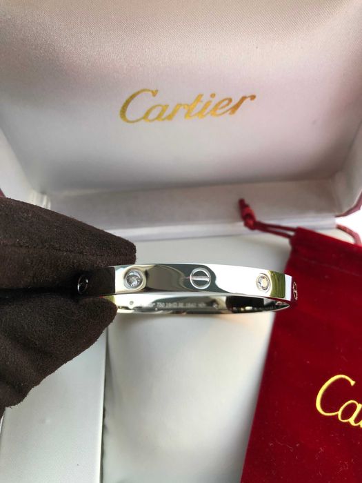 Brățară Cartier LOVE 19 cm White Gold 750 Diamond