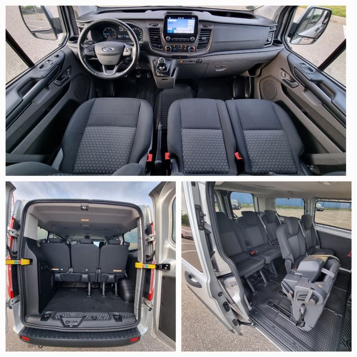 Ford Transit Custom 2018/ Climă față-spate/ 8+1 locuri/ 2.0 diesel 130