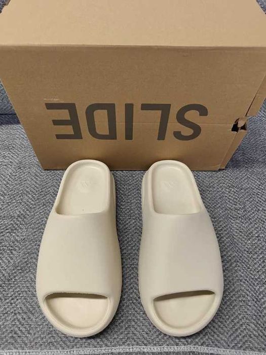 #STOC LIMITAT# Yeezy Slide Bone Papuci Yeezy Bej - Livrare Verificare -