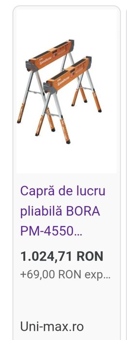 Capra de lucru pliabila  BORA