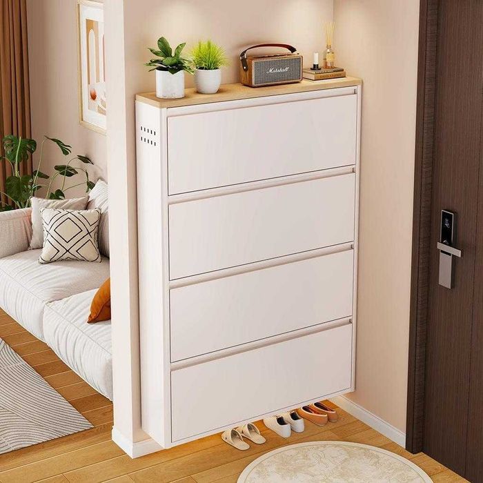 Обувной шкаф за дверь – металл/ Современный стальной шкаф для обуви