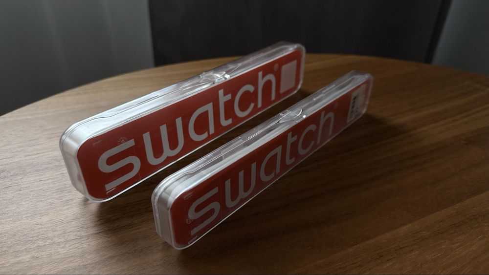 2 за 50€ часовници Swatch PyeongChang и Choupinou