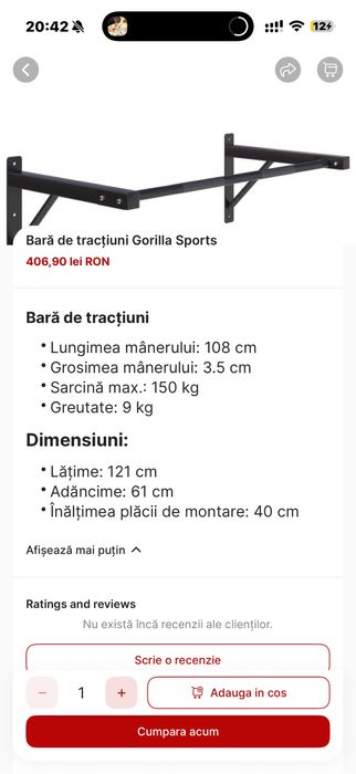 Bara de tractiuni profesionala noua pt. perete sau Tavan Germany Promo