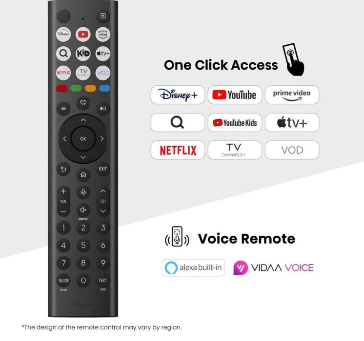 Нов смарт телевизор Hisense 65" A6Q, 4K Ultra HD 3840x2160, DLED