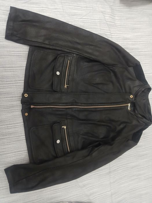 Меко кожено яке с джобове