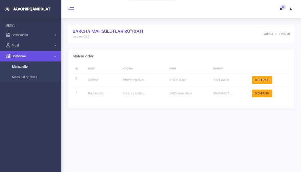 Вебсайт, Телеграм бот, бизнесни тизимлаштириш