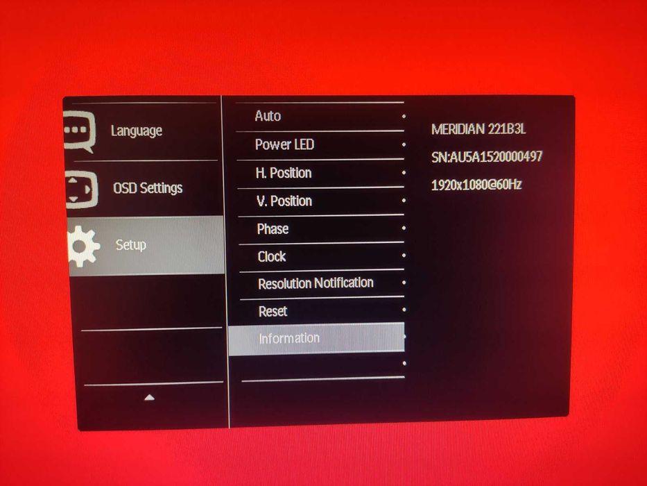 Монитор Philips Brilliance 221B LED с вградени колонки и usb hub