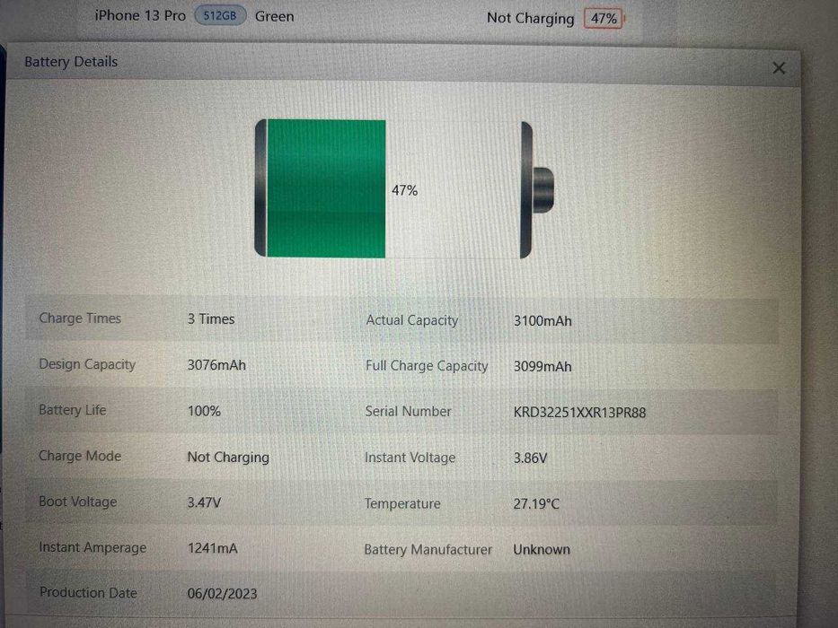 Iphone 13 Pro 512GB {Зелен} 100% +бонуси+AppleCare+