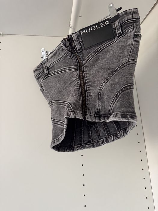 Top denim Mugler