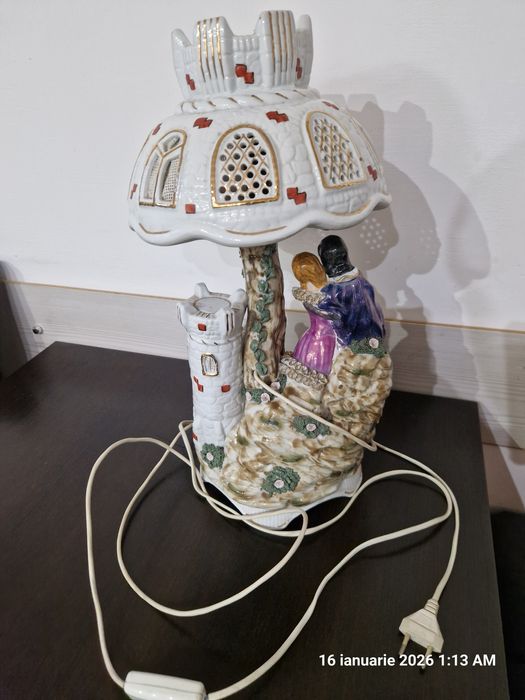 Veioză porțelan Apulum lucru manual