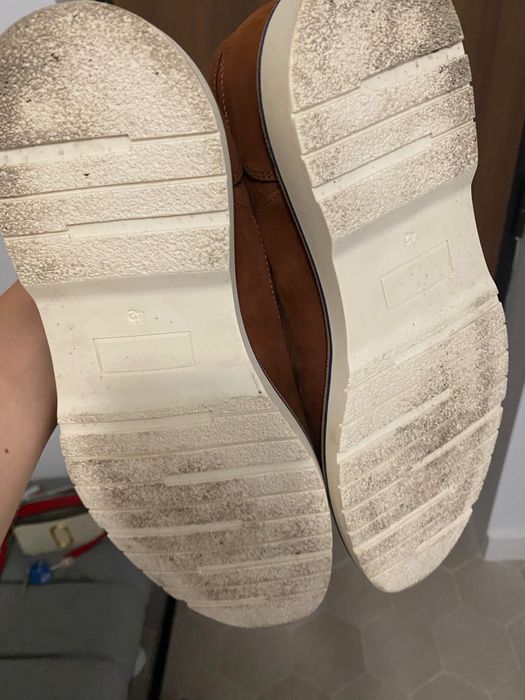 Mocasini barbatesti Bigotti piele intoarsa maro 42