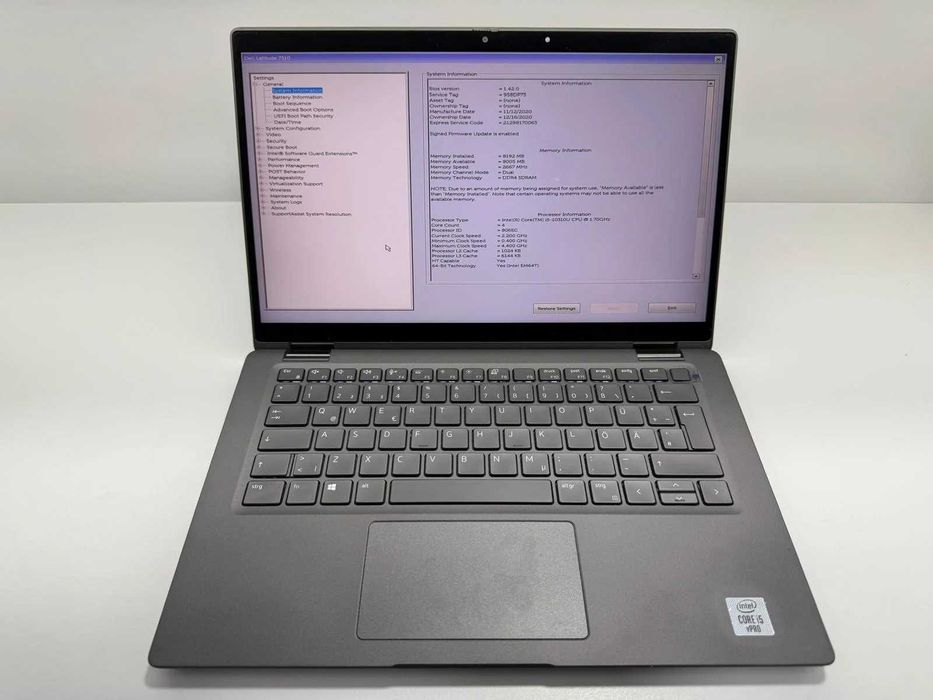 Laptop SH Dell Latitude 7310 i5-10310U SSD 512GB 8gb RAM Touchscreen